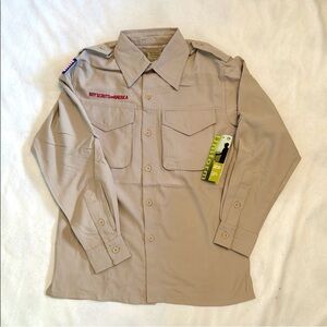 NWT Boy Scout Of America Youth Long Sleeve Uniform Dry Quick Size M